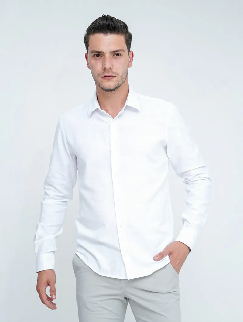 Chemise slim unie